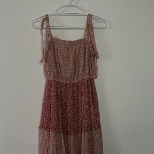 Sincerely Jules floral two toned pink maxi dress.